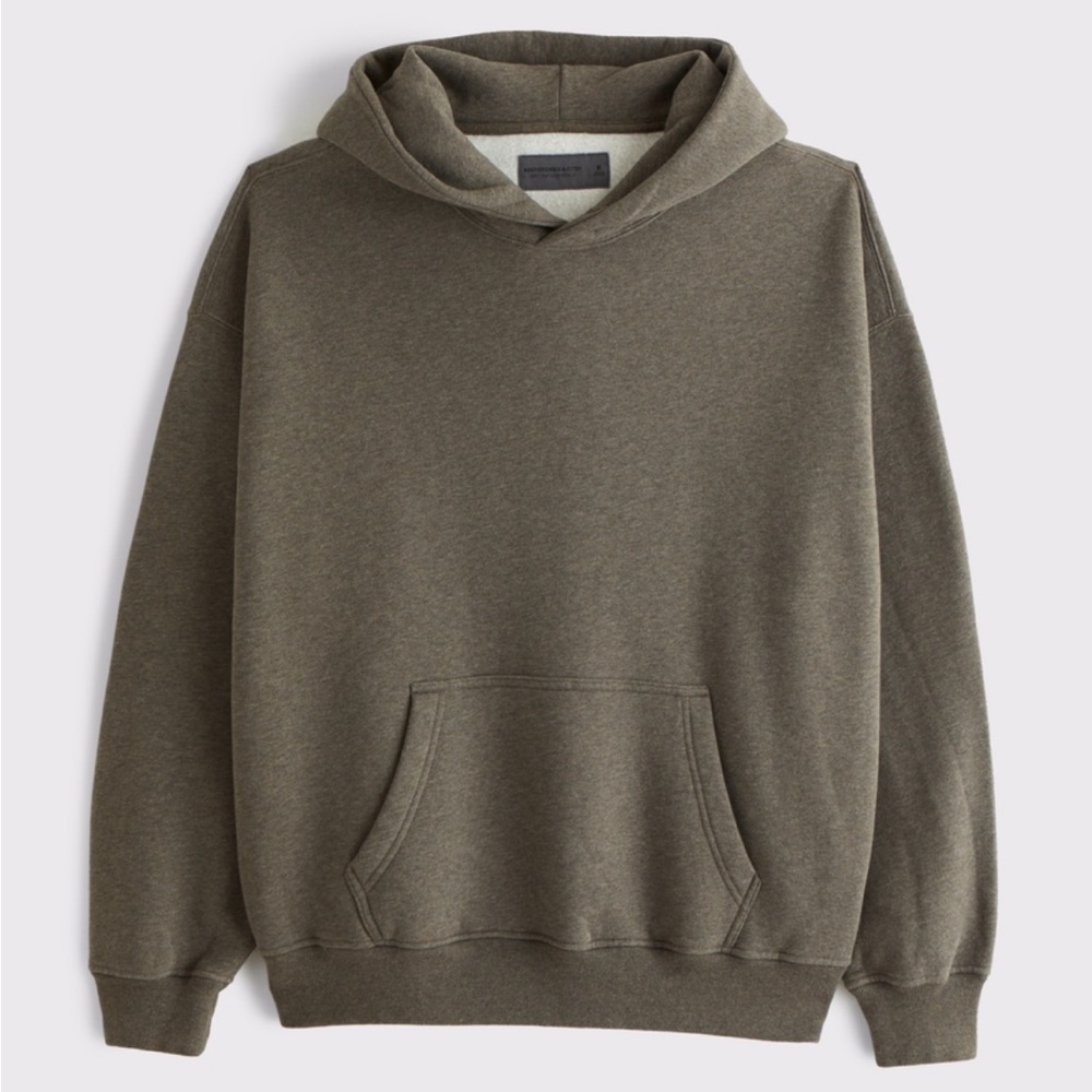 NWT Abercrombie Dark Green Heather Hoodie